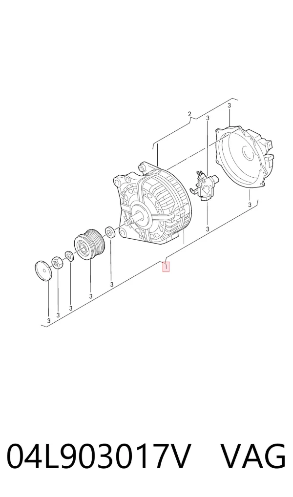 Alternador 04L903017V VAG