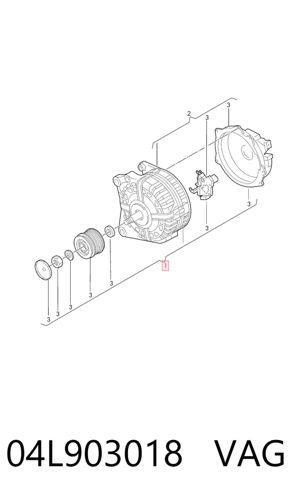 Alternador 04L903018 VAG