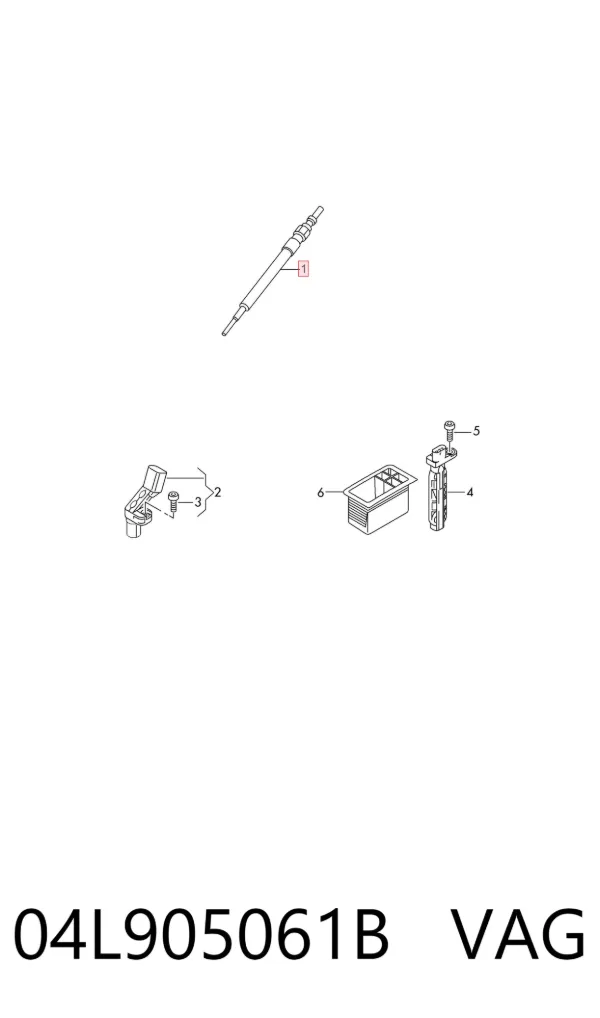Bujía de precalentamiento 04L905061B VAG