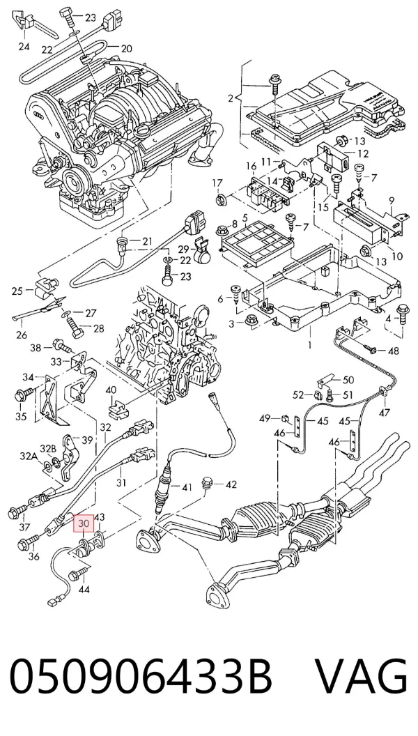 Sensor de cigüeñal 050906433B VAG