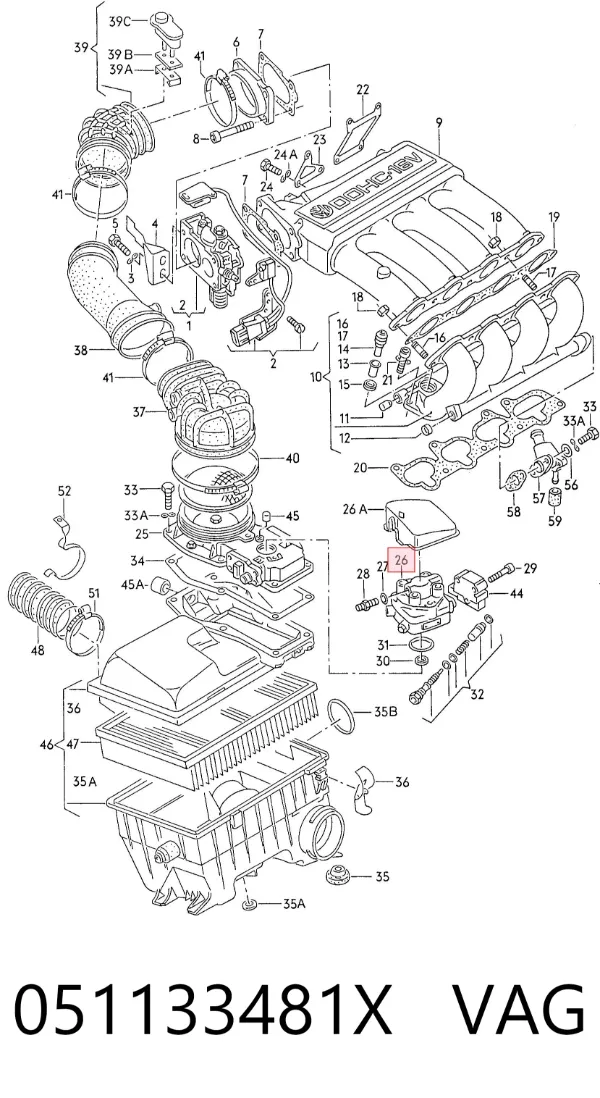 Inyector 051133481X VAG