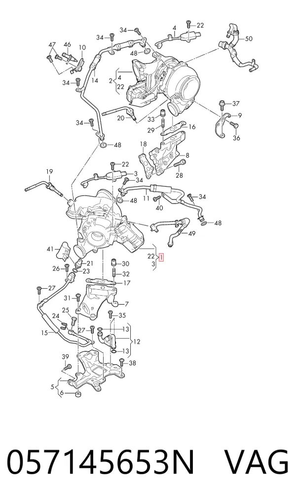 Turbocompresor 057145653N VAG