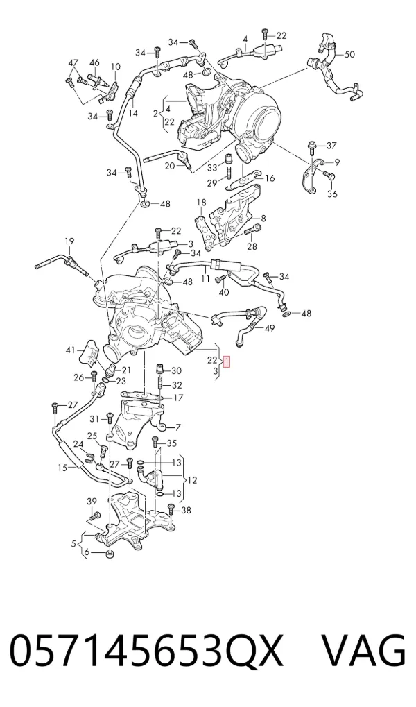 Turbocompresor 057145653QX VAG