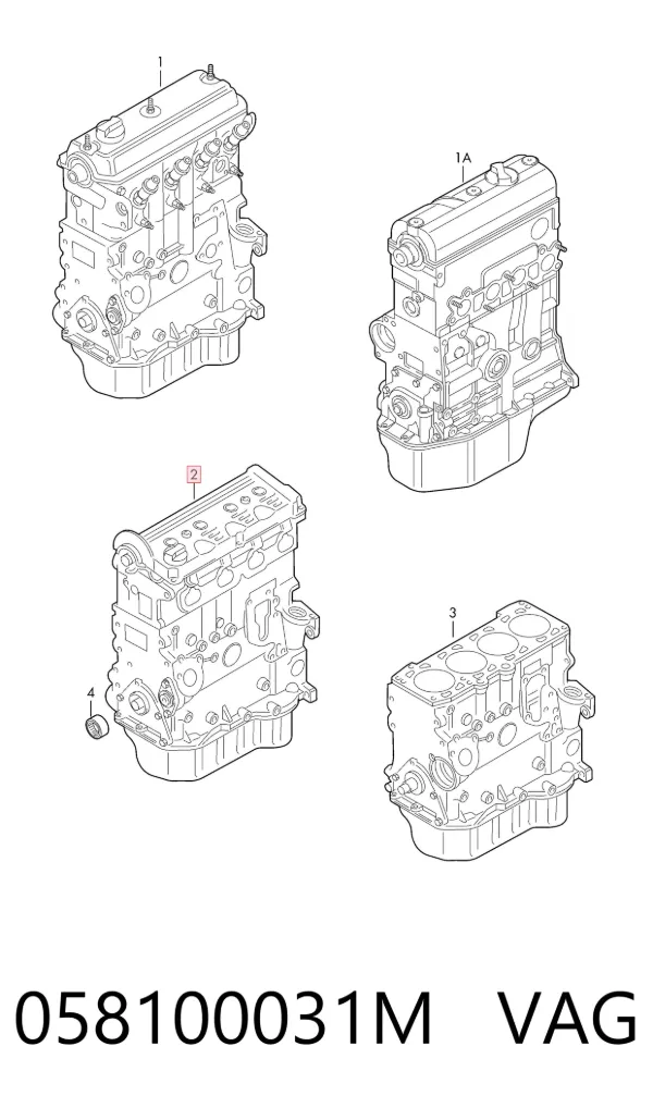 Motor completo 058100031M VAG
