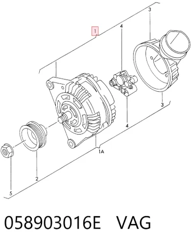 Alternador VAG 058903016E