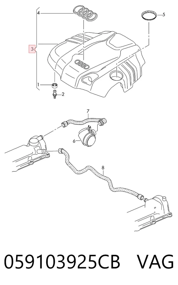 Tapa motor Audi A7 Sportback