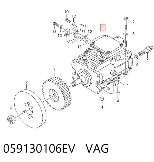 Bomba inyectora 059130106EV VAG