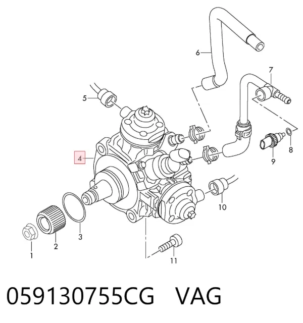 Bomba inyectora 059130755CG VAG
