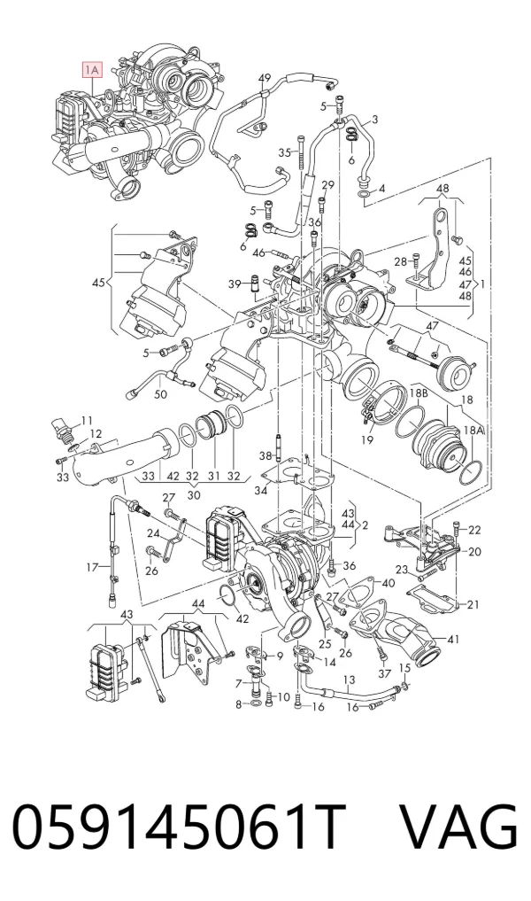 Turbocompresor 059145061T VAG
