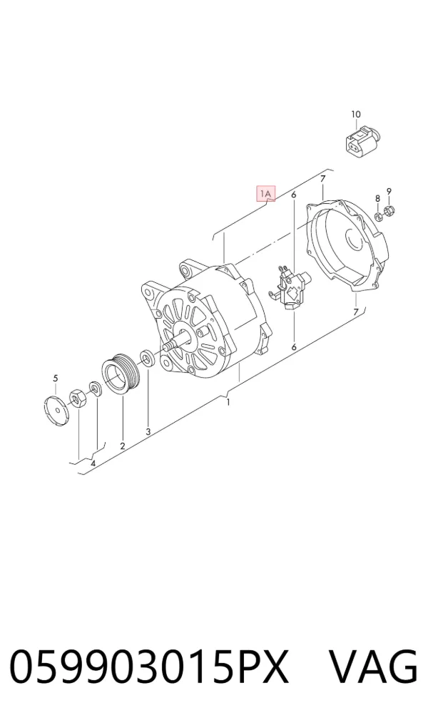 Alternador 059903015PX VAG