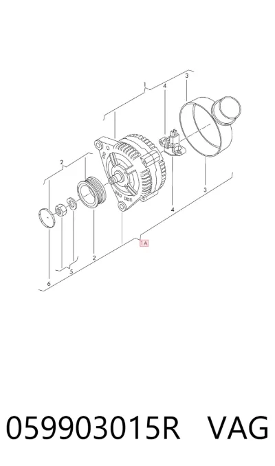 Alternador VAG 059903015R