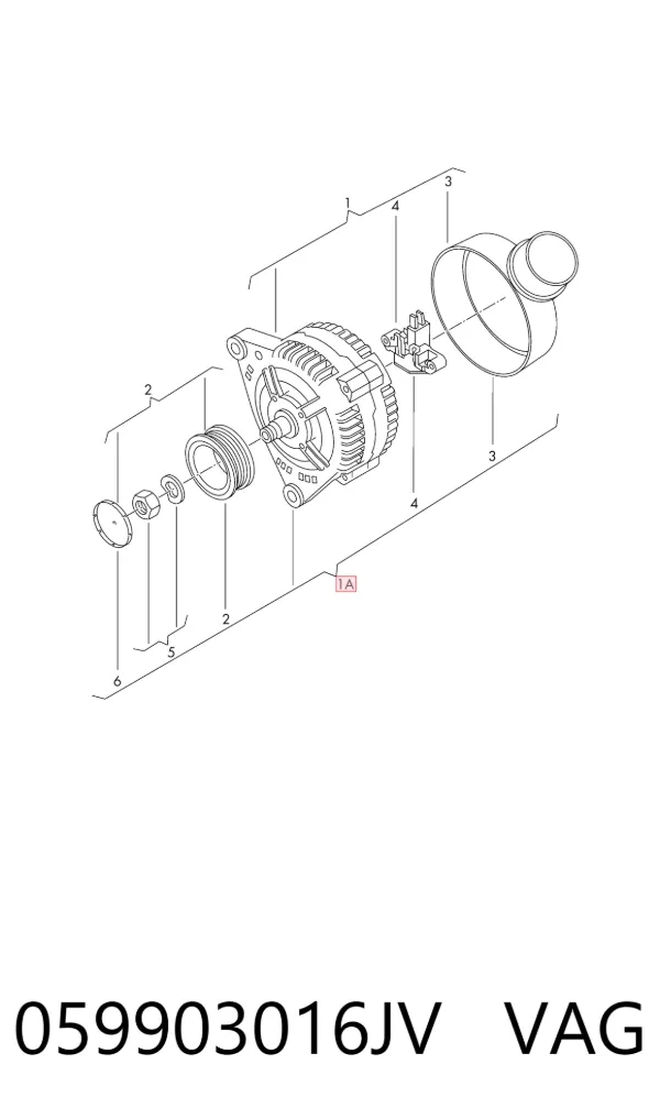 Alternador 059903016JV VAG