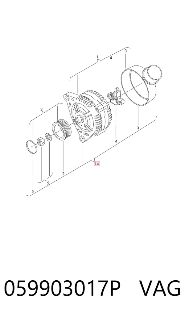 Alternador 059903017P VAG