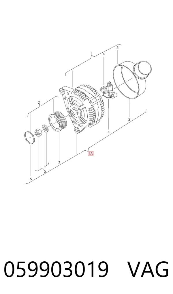 Alternador 059903019 VAG