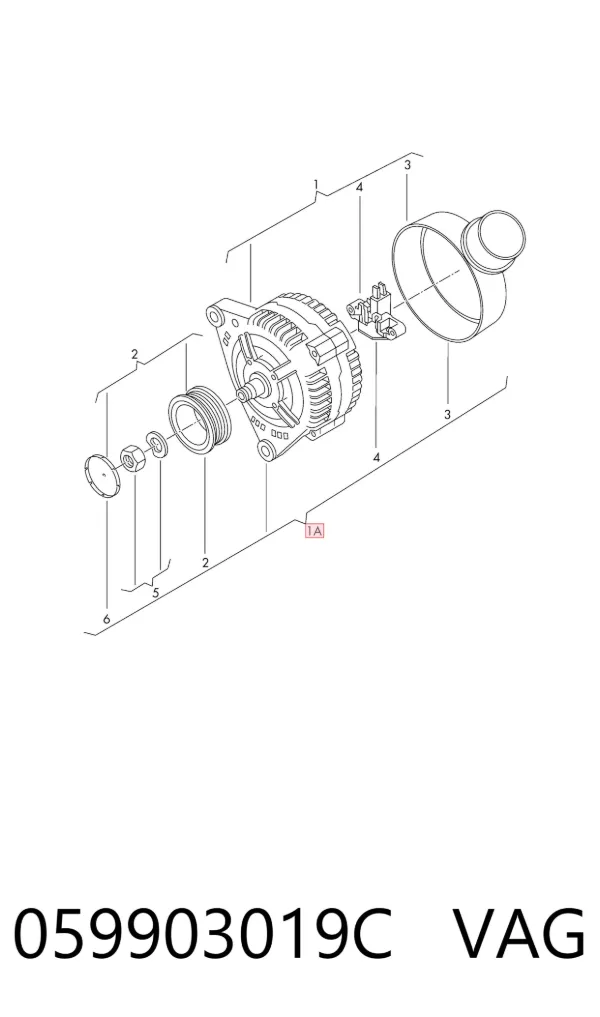 Alternador 059903019C VAG