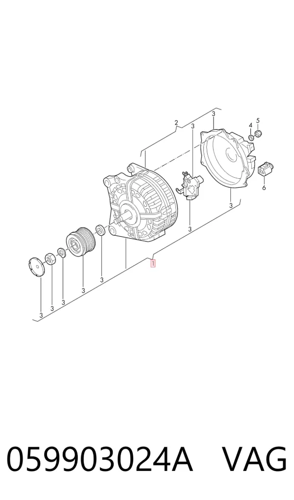 Alternador 059903024A VAG