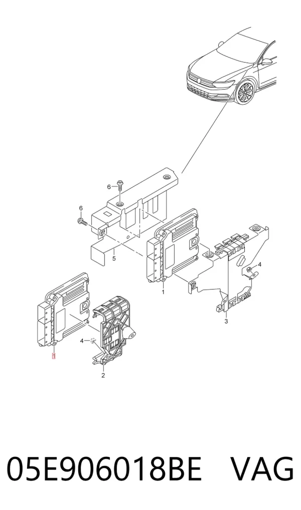 ECU 05E906018BE VAG