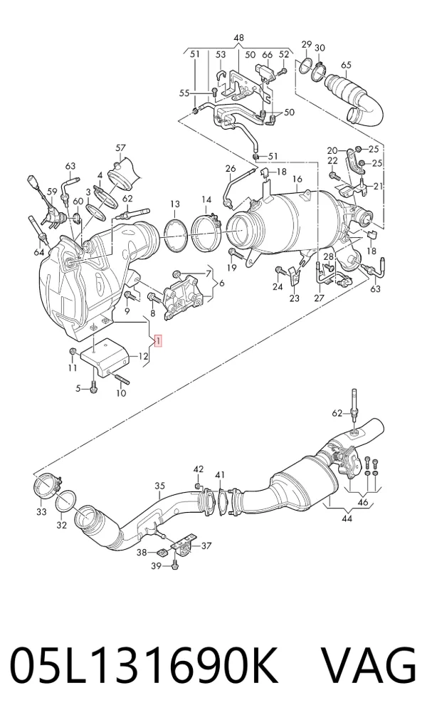 Catalizador 05L131690K VAG