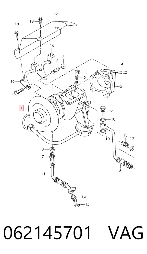 Turbocompresor 062145701 VAG