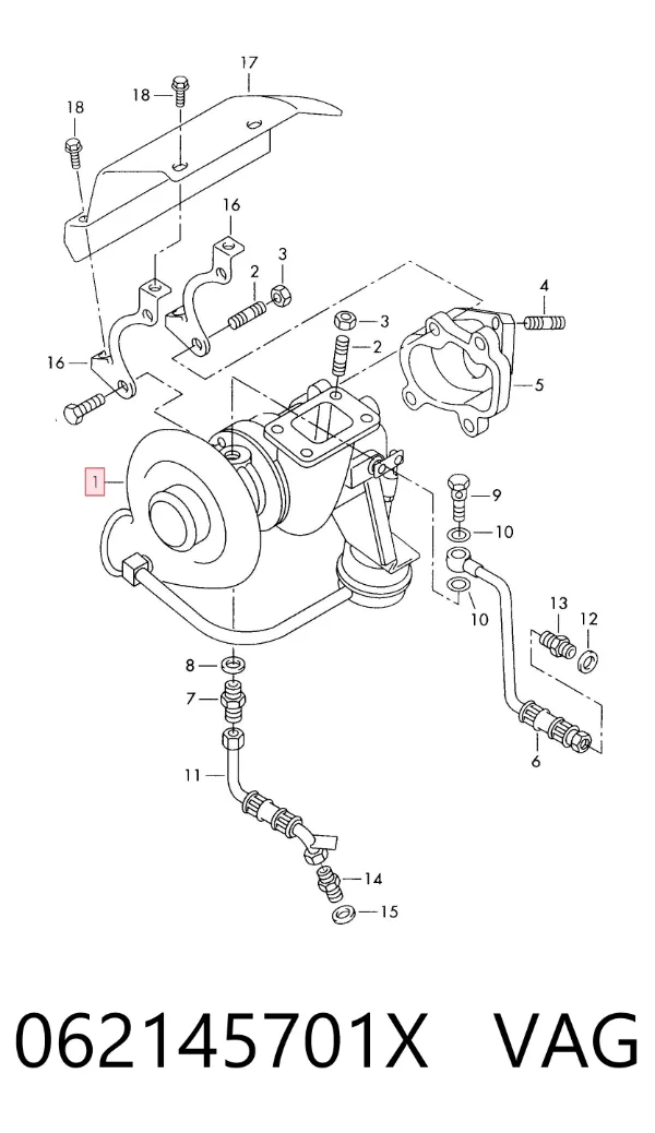 Turbocompresor 062145701X VAG