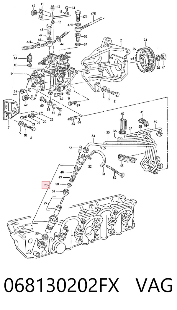 Inyector 068130202FX VAG