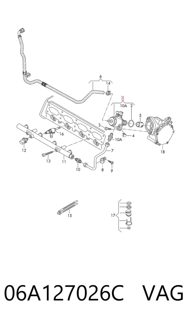 Bomba inyectora 06A127026C VAG