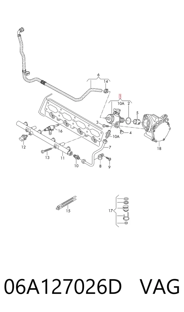 Bomba inyectora 06A127026D VAG