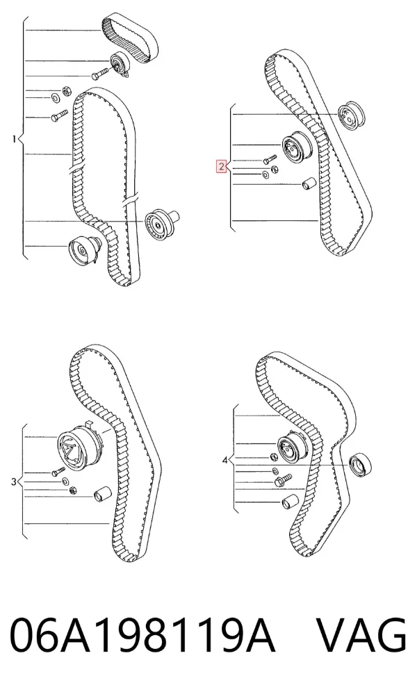 Kit de distribución 06A198119A VAG
