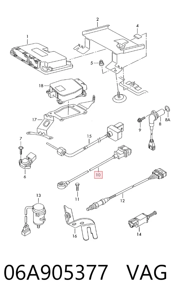 Sensor de detonacion 06A905377 VAG