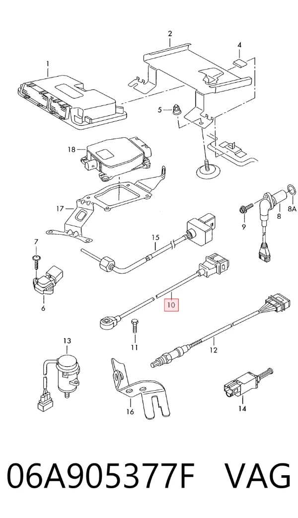 Sensor de detonacion 06A905377F VAG