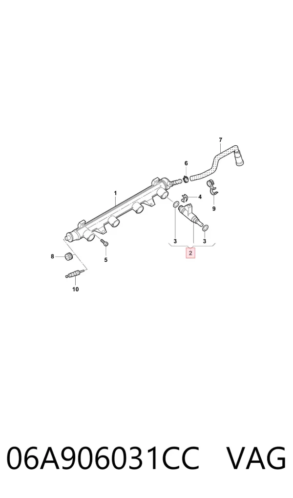 Inyector 06A906031CC VAG