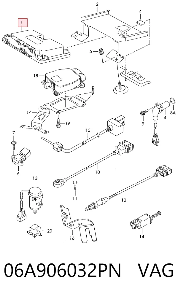 ECU 06A906032PN VAG