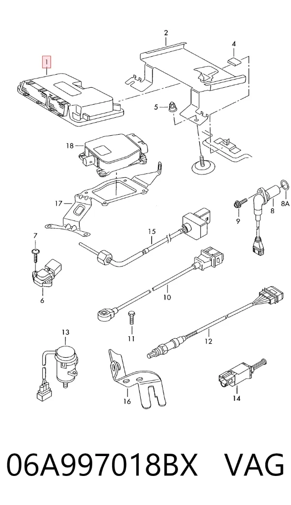 ECU 06A997018BX VAG
