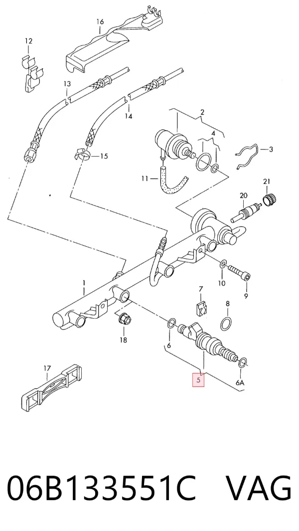 Inyector 06B133551C VAG