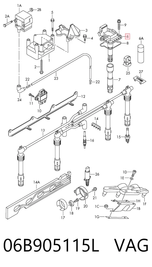 Bobina 06B905115L VAG