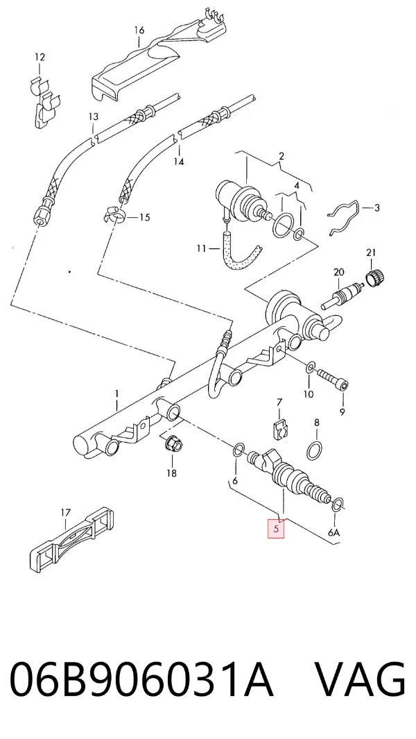 Inyector 06B906031A VAG