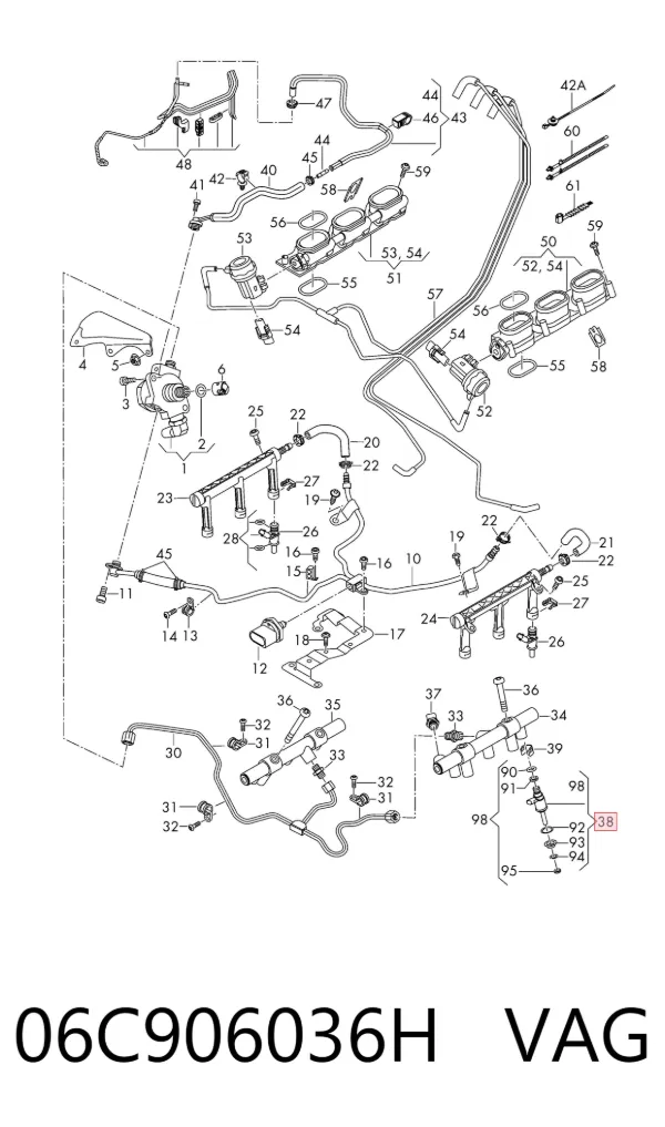 Inyector 06C906036H VAG