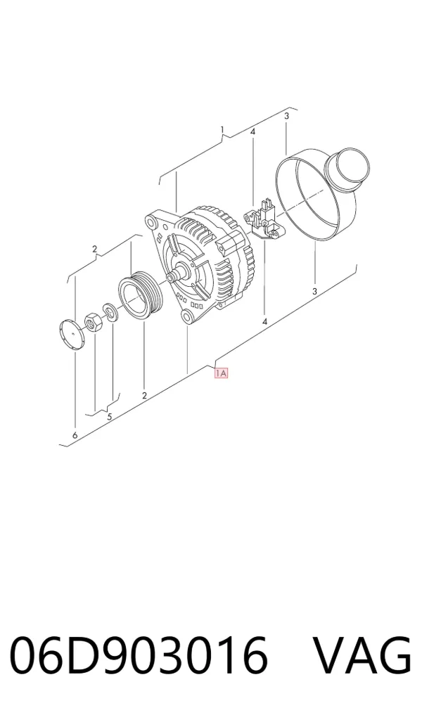 Alternador 06D903016 VAG