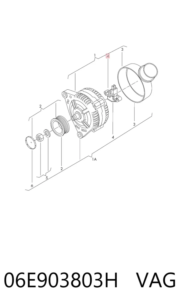 Regulador 06E903803H VAG