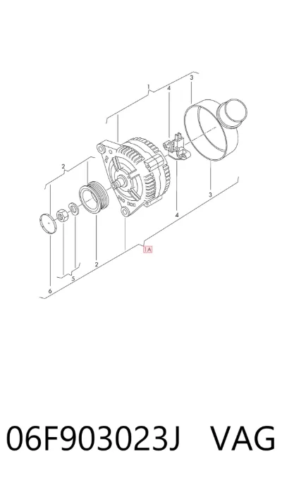 Alternador VAG 06F903023J