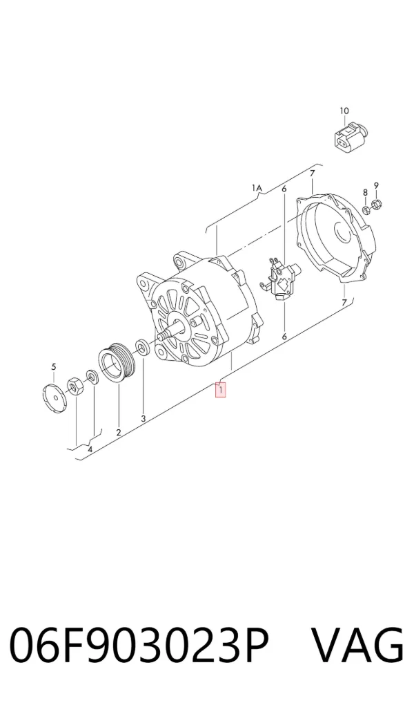 Alternador 06F903023P VAG