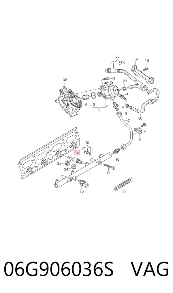 Inyector 06G906036S VAG