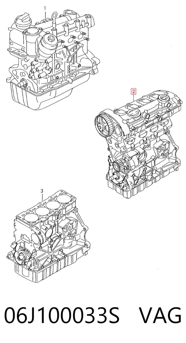 Motor completo 06J100033S VAG