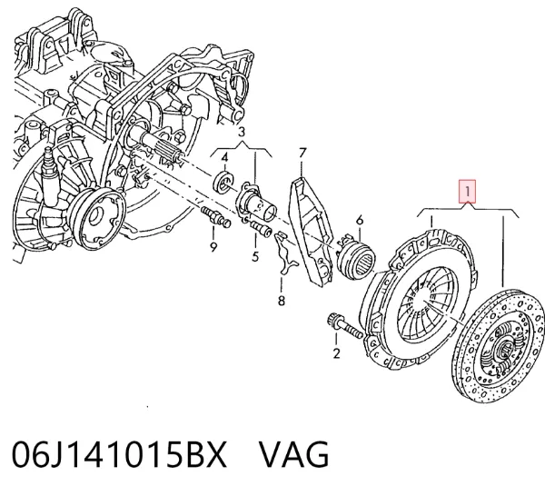 Embrague 06J141015BX VAG