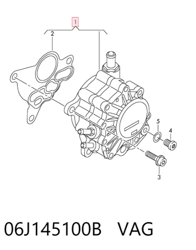 Bomba de vacío VAG 06J145100B