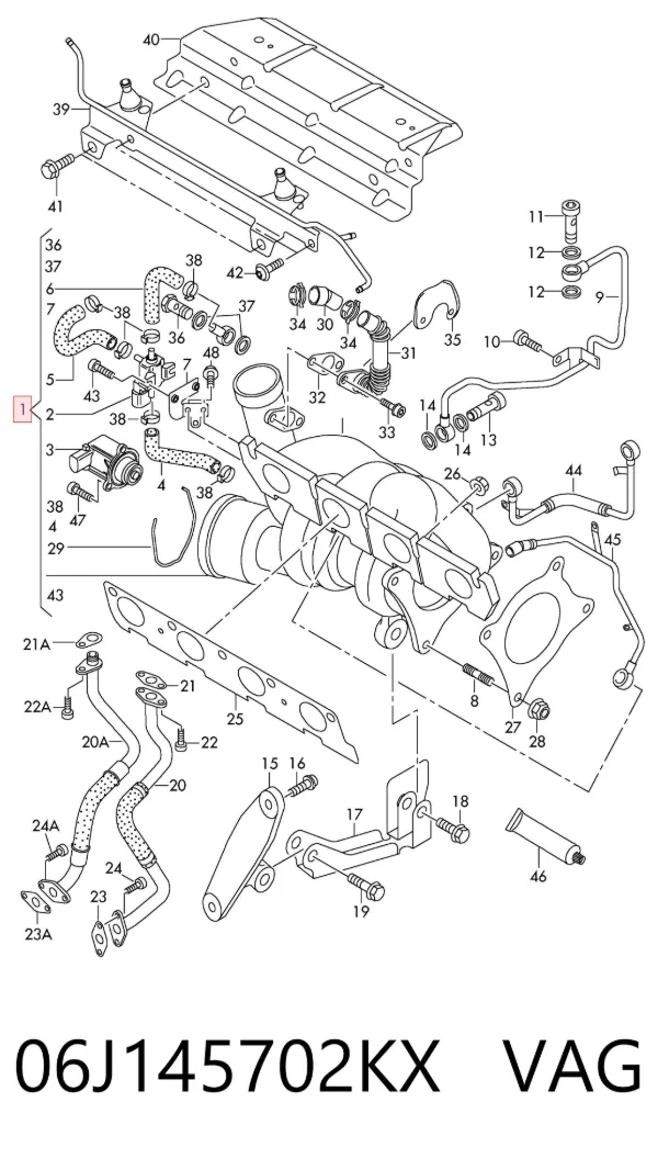 Turbocompresor 06J145702KX VAG