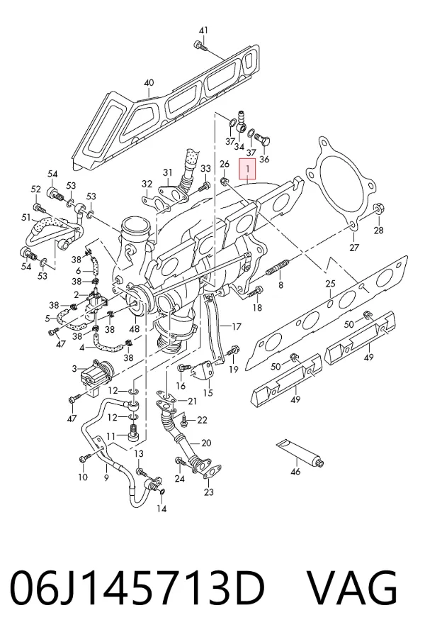 Turbocompresor 06J145713D VAG