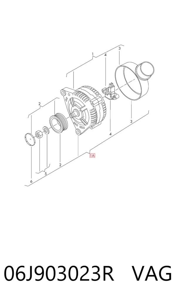Alternador 06J903023R VAG