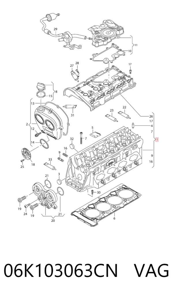 Culata 06K103063CN VAG