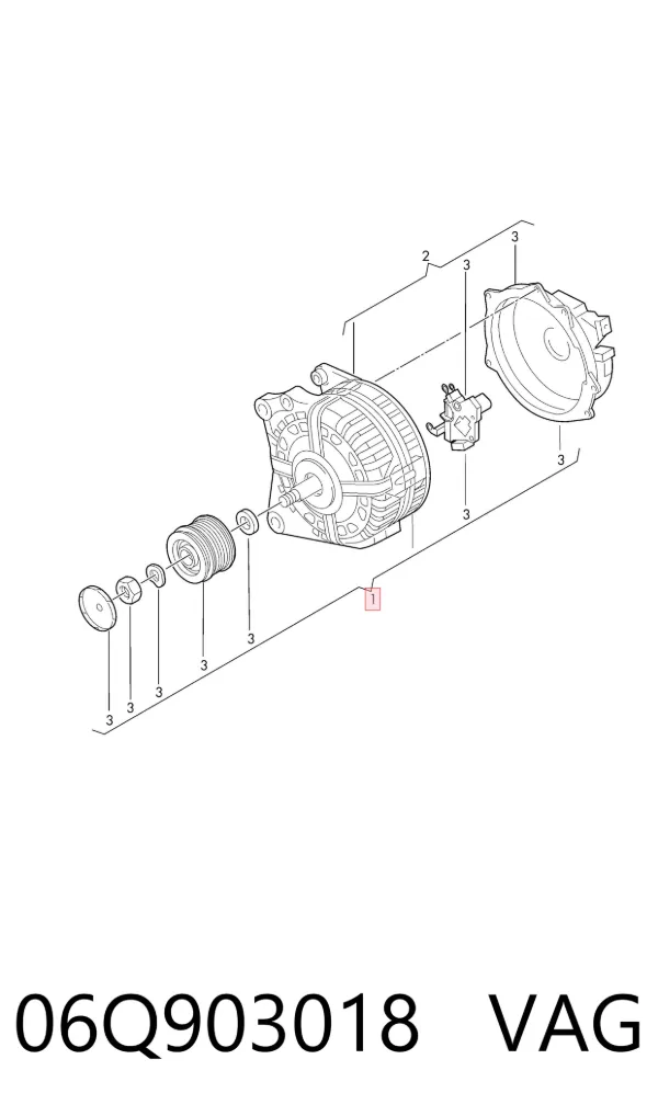 Alternador 06Q903018 VAG